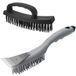 Set de 2 brosses en acier avec poignée ergonomique