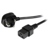 StarTech.com 2m BS-1363 - IEC 320 C19 Power Cord - PXTUKC192M