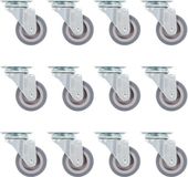 vidaXL - 96 roulettes - 50 mm - gris