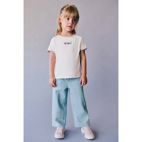 Mango Kids regular waist straight leg jeans - lichtblauw
