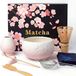 Set de matcha - 8 pièces - Bol en céramique avec bec verseur - Fouet en bambou - Tamis - Cadeau
