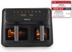 Hisense HAF2700DCD Dubbel 11 l Vrijstaand 2700 W Heteluchtfriteuse Zwart