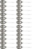Cosy & Trendy cuillères à café/thé en acier inoxydable - set 24x pièces - 13 cm - argent