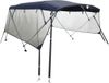 vidaXL Biminitop 4 bogen met mesh zijwanden 243x(170-182)x137 cm Blauw