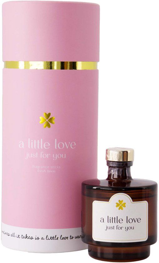 Zusss Geurstokjes In Koker A Little Love Just For You Glas Pink / White 250 ml