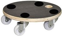 Green>it Plantenrolwagen van fineerhout Ø 30 cm