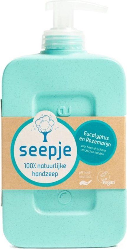 Seepje Handzeep Eucalyptus met Rozemarijn 300 ml - Met pomp - Anti-bacterieel