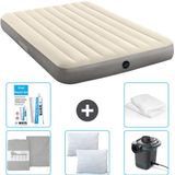 Intex Luchtbed - 2-Persoons - 152 x 203 x 25 cm - Beige
