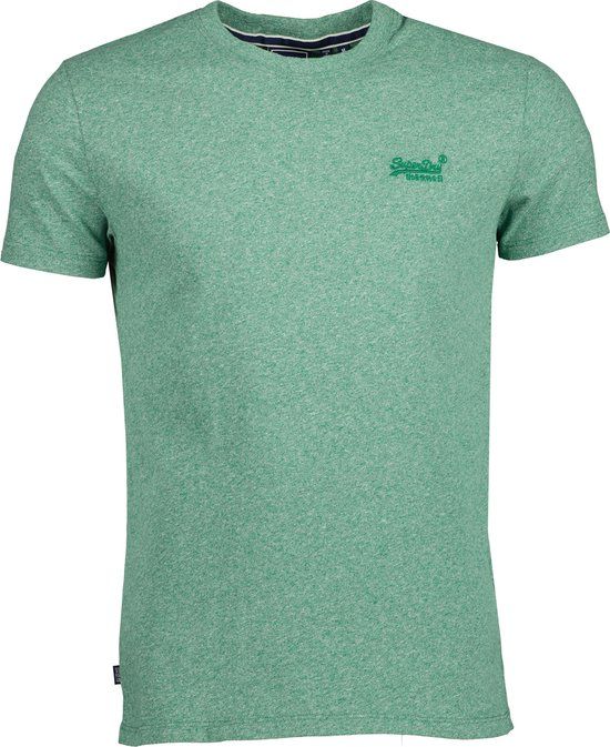 Superdry Vintage Logo Emb Tee Heren T-shirt - Groen - Maat 2XL