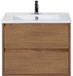 BES LED Porto Badmeubelset 70 cm - Honey - Keramische Wastafel Wit Slim