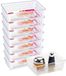 Plasticforte lade organisers bakjes - set 9x stuks - 49 x 54 cm - transparant - kunststof - vakverdelers - opbergbakjes