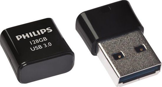 Philips FM12FD90B Pico Edition USB 3.0 Flash Drive - 128GB - Black