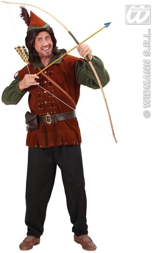 Widmann Robin Hood Kostuum Middeleeuws Robin Of The Hood Kostuum Man XL Carnaval kostuum Verkleedkleding