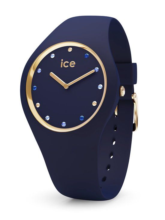 Ice-Watch ICE Cosmos IW016301 - Women's Watch - Blue Silicone Strap - 34mm