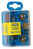 Cora 000119005 Trousse lampen, 12 V H4, 7 stuks