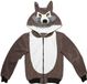 Widmann Wolf & Vos Kostuum Cute Hoodie Wolf Kostuum Large / XL Halloween Verkleedkleding