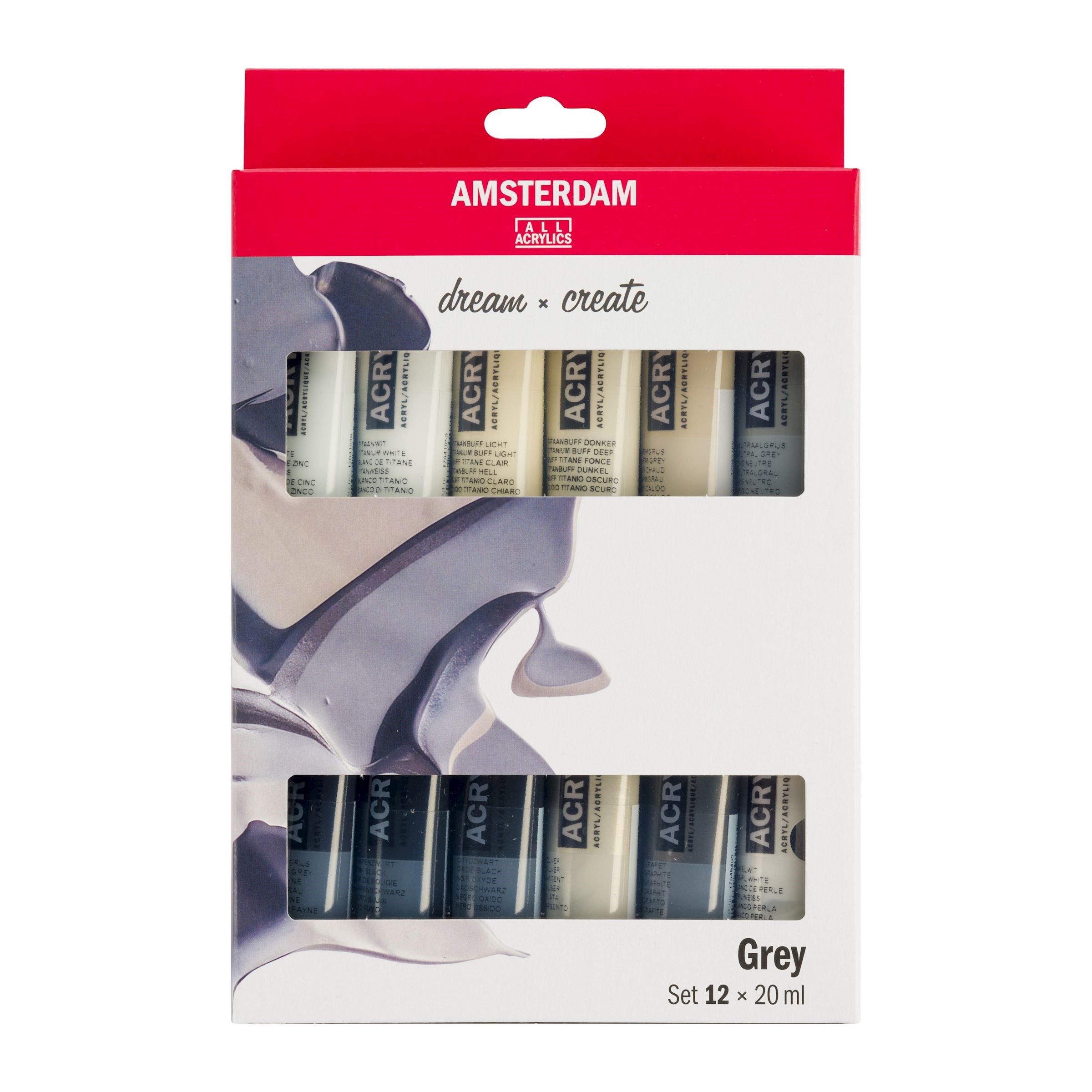 Amsterdam 17820600 - Kunst- & knutselverf - Meerkleurig - 12 stuks