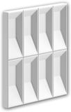 Profhome 159903-box 1 doos 4 panelen 3d muurpaneel Revêtement mural design moderne | 0,69 m²/h