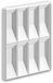 Profhome 159903-box 1 doos 4 panelen 3d muurpaneel Revêtement mural design moderne | 0,69 m²/h