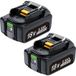 Bleosan - 2 Pcs Batterie De Remplacement Pour Makita 18v 6.0ah