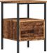 vidaXL Nachtkastje 34x36x50 cm bewerkt hout oud houtkleurig