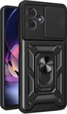 Techsuit Hoesje geschikt voor Motorola Moto G64 / Moto G54 Power - Camshield Back Cover - Zwart