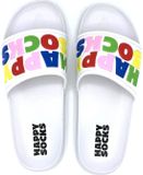 Happy Socks Happy Socks Slider Unisex Maat 42/43 Wit