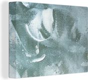 OneMillionCanvasses Canvas Schilderij Abstract Design - 80x60 cm - Wanddecoratie - Multi