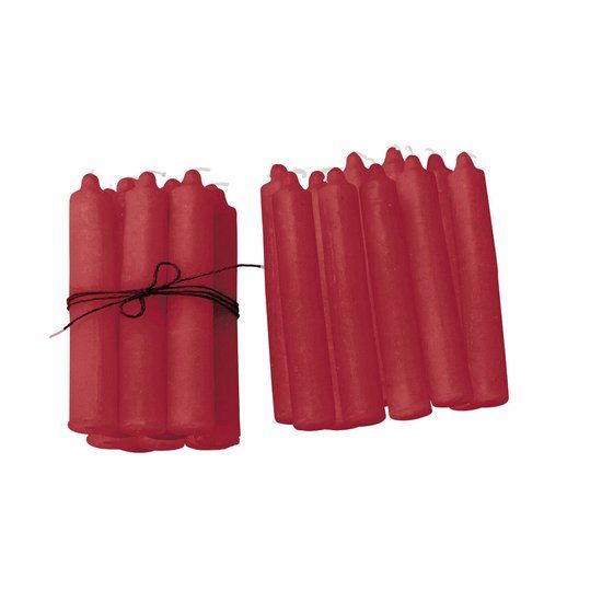 Loberon Kaars set van 20 Noufa rood
