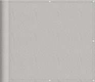 vidaXL Balkonscherm 90x500 cm 100% Oxford Polyester Lichtgrijs