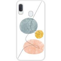 Samsung Beschermende siliconen case compatibel met Galaxy A20e One line blauw