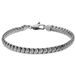 Lucardi Heren Stainless steel armband zilverkleurig 20 cm