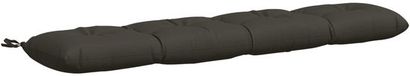 vidaXL Coussin de banc VIANEN 100% Polyester Anthracite 140 x 30 x 12 cm