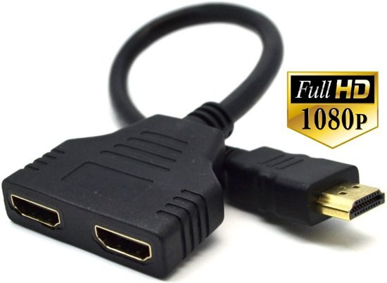 TrendParts.nl 1080P HDMI poort Splitter kabel naar 2 HDMI poort adapter 30cm