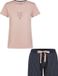 By Louise Essential Dames Korte Pyjama Set Shortama Roze - Maat L