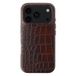 Selencia Croco Backcover met MagSafe voor de Apple iPhone 18 Pro Max / 17 Pro Max - Choco Brown