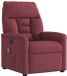 vidaXL Fauteuil de massage réglable tissu bordeaux