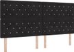 vidaXL Hoofdbord Zwart 200 cm Fluweel