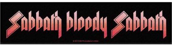 Black Sabbath Sabbath bloody sabbath Patch zwart-wit-rood Polyester