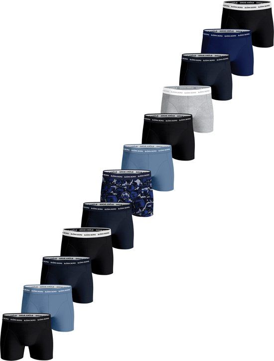 Björn Borg Cotton Stretch Boxershorts Heren (12-pack) - Maat L