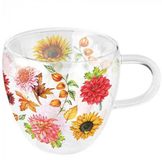 Ambiente dubbelwandig glas 200ml autumn blooming