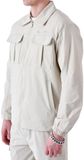 Project X Paris Jas met trechtervormige hals Workwear Grijs Effen Polyester Heren M