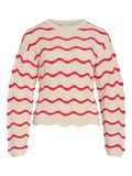 Vila Trui Viwave O-neck Ls Pointelle Knit Top 14112812 Beige Dames Maat XS