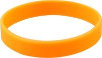 Merkloos Siliconen armbandjes - stretch - oranje - polsbandjes - volwassenen