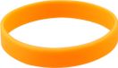 Merkloos Siliconen armbandjes - stretch - oranje - polsbandjes - volwassenen
