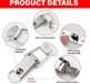 Merkloos / Sans marque Shenzhen Haorui Industrial Technology Co., Ltd. 4 Sets Veerbelaste Toggle Vanggrendel met Slotgat, 90mm Hasp Toggle Klemklemmen, Klink Vangst Hasps voor Kastlade Case Box Toolbox, met 16 M4x16 Schroeven