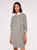 Apricot Cocoon-minijurk met ribboord
