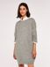 Apricot Cocoon-minijurk met ribboord