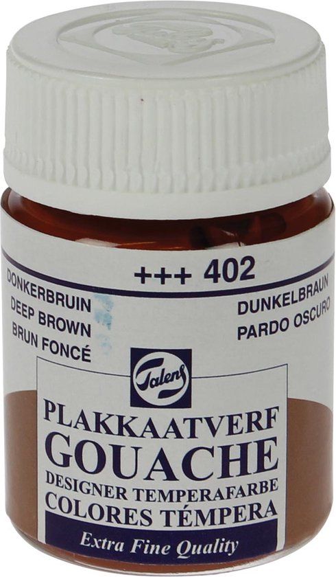 Talens Plakkaatverf Extra Fijn - Donkerbruin - 16 ml