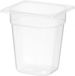 HENDI GN 1/6 container – polypropyleen – 3,4L – geur- en smaakvrij – transparant